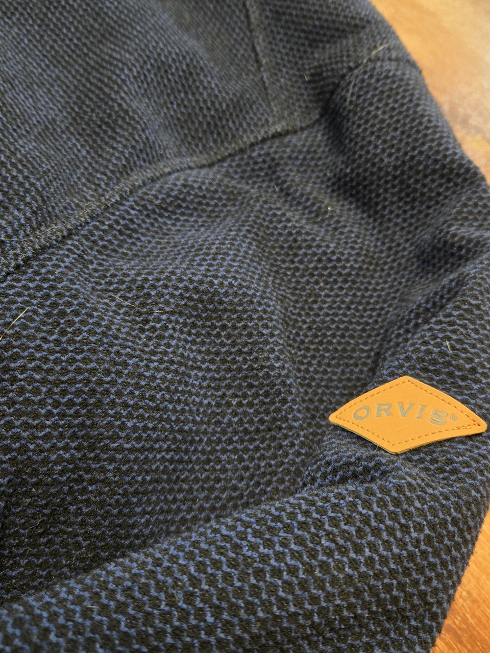 Orvis Men's Navy Half-Zip Sherpa Lined Sweater Extra Large - Picture 4 of 8